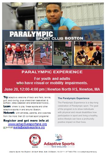 Paralympic Experience June 2015 flyer image
